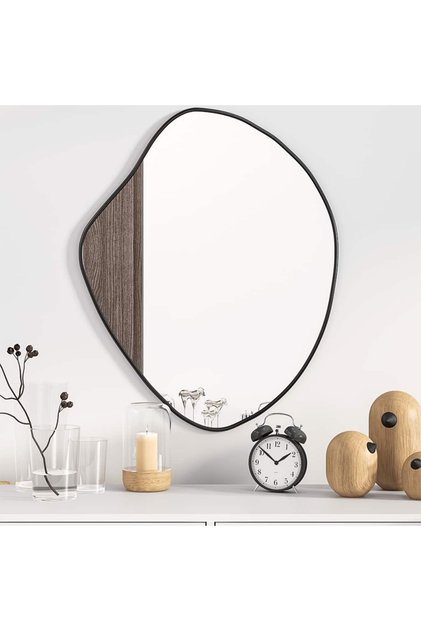 Wall Mirror Black 60x50 cm