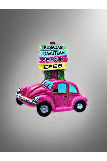 KUŞADASI / DAVUTLAR / SELÇUK / EFES Temalı Kabartmalı Polyester Magnet 7cm X 7cm.