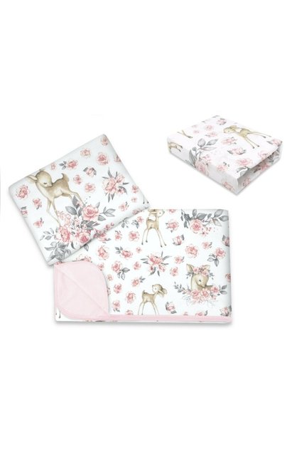 Lenjerie patut cu 3 piese, MimiNu, Cu cearceaf 120x60 cm