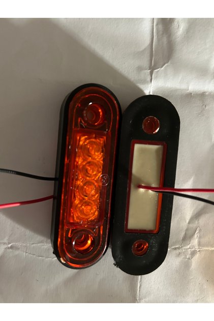 4 ledli olan was modeli arkası contalı sarı cam iç sarı 12.24 volt