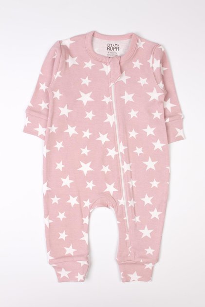 Zippered Baby Kids Romper Star Patterned Sleeping Bag