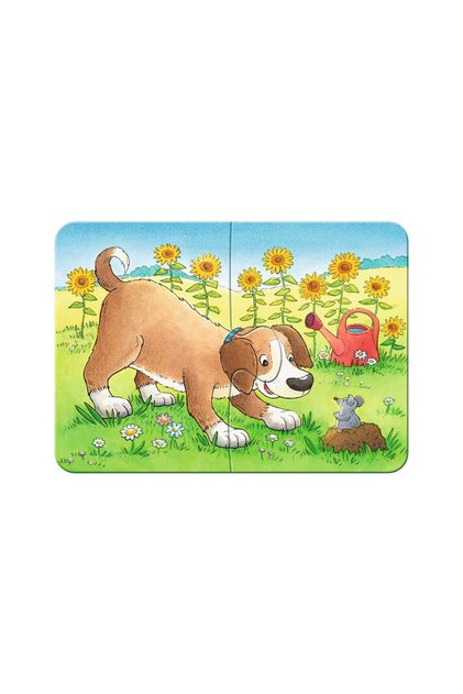 Primul Meu Puzzle - Animale, 2/4/6/8 Piese