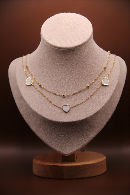 316L Steel Gold Plated Necklace Stainless – Tarnish and Water Resistant