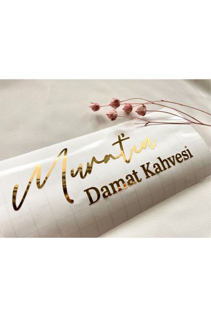 Word - Tray Lettering Foil Sticker Label for Engagement Right to Left 12 cm