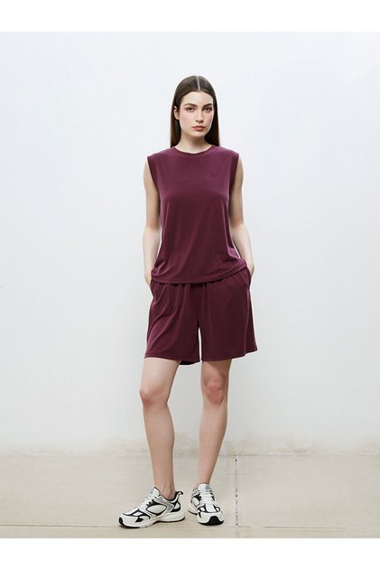 Alita city: women's modal blend shorts with elastic waistband