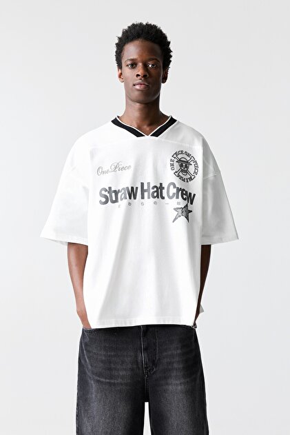 Pull & Bear One Piece baskılı hokey t-shirt'ü - Fiyatı, Yorumları
