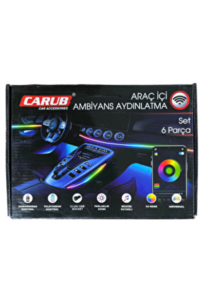 newfron By Reis Audio Nf-Led69 XL Yeni Ext Uzun araç içi 64renk