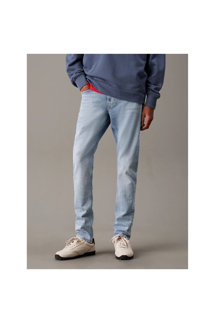 Men's Slim Taper Light Blue Jean Trousers