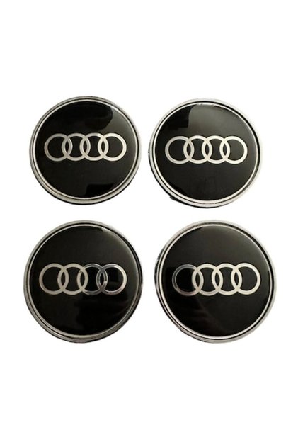 Σετ 4 καπάκια τροχών 68mm συμβατά με Audi/αντικατάσταση ζάντας αλουμινίου