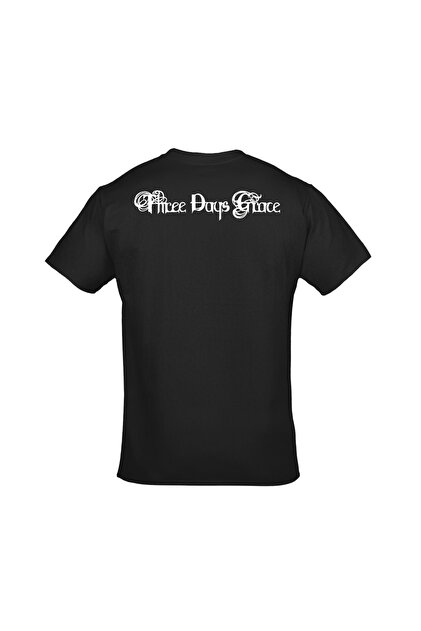 orijintex Three Days Grace One X Ön Arka Baskılı Unisex Siyah