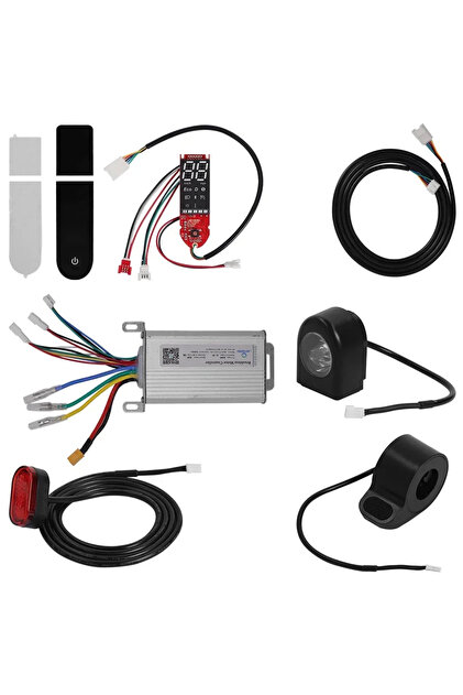مجموعة واحدة من وحدة تحكم المحرك بدون فرشاة DC36V 350W مع لوحة تحكم ومسرع وشاشة LED LENZOD لـ M36...