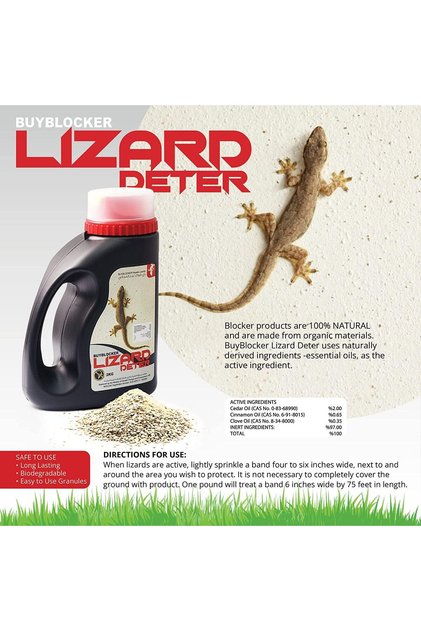 BYEBLOCKER Lizard Deter Repellent Granular Bait 1Kg "Home Care"