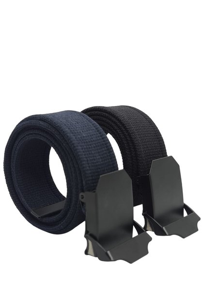 2 Pieces Belt Black and Navy Blue Men's Palaska Style