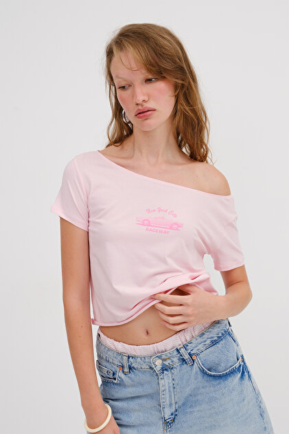 Addax Kayık Yaka Araba Baskılı T-shirt P1802 - Fiyatı, Yorumları