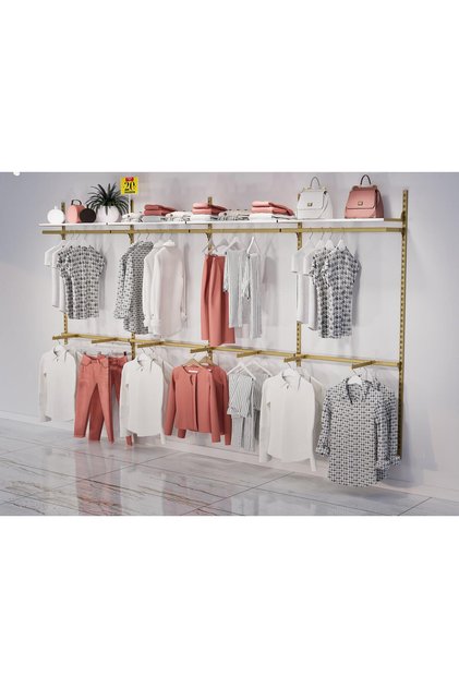 Mağaza Raf Sistemi, Askılık Sistemi, Butik Rafı, Mağaza Stand, Giyinme Odası-305*200