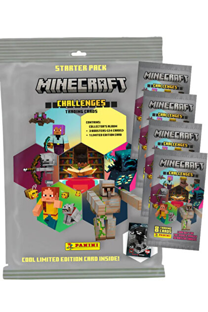 Panini Minecraft Trading Cards Serie 4 Challenges / 1x Starterpack