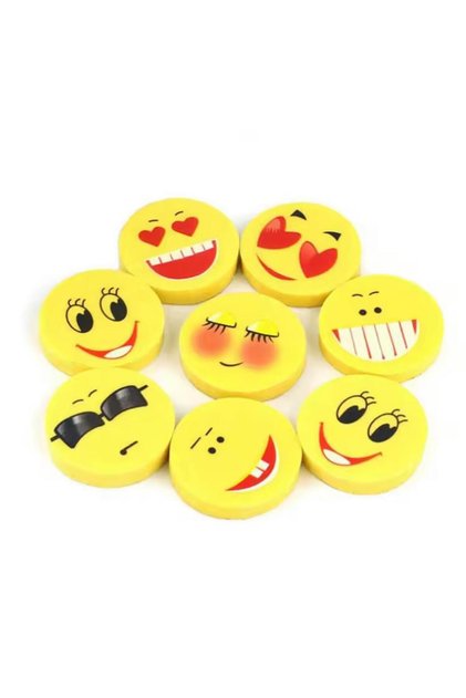 Emojiler Gülen Yüz 3d Silgi (1 adet)