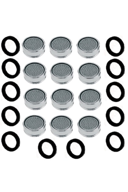 Set 12 aeratoare cu garnituri pentru baterie sanitara, filet exterior, MVD