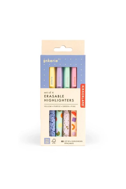 Erasable Highlighter Pen 4 Colors
