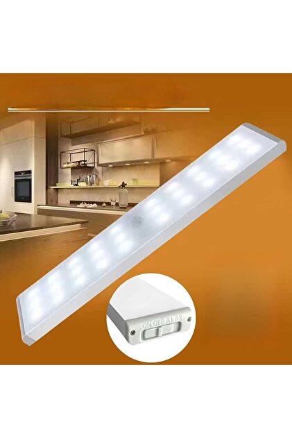 sgeteknoloji 30 LED HAREKET SENSÖRLÜ 20 CM DOLAP İÇİ MUTFAK