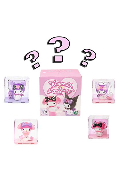 Hello Kitty Kuromi & My Melody Love Letters Mini Figür Sürpriz