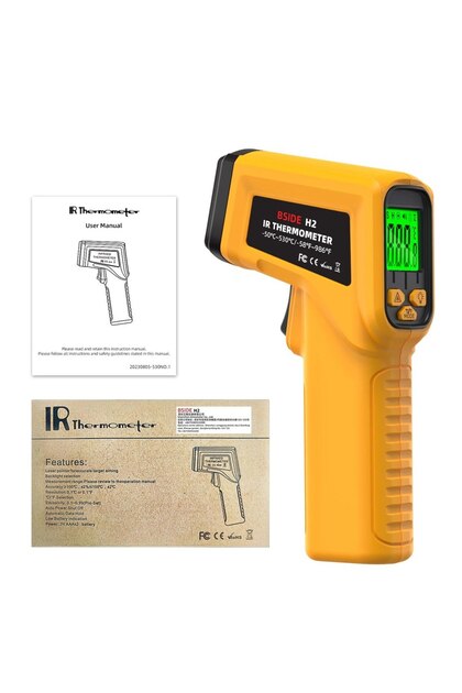 BSIDE H2 BSIDE Infrared Thermometer -50~530C Professional 12:1 Digital IR-LCD Temperature Meter Non-
