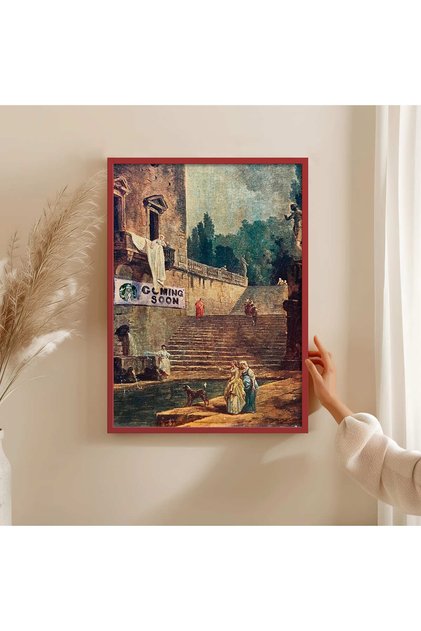 Wooden Frame Painting Framed Poster Art Wall Decor Tk/1483