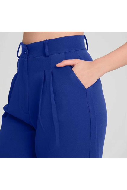 Women's Pleated Fabric High Waist Palazzo Pants