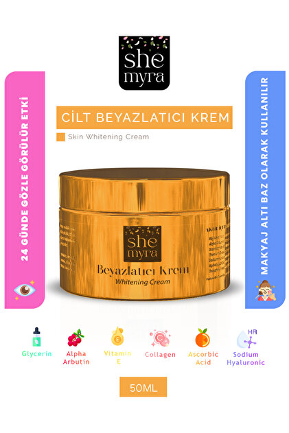 myra glutathione SHE MYRA Whitening Cream, Brightening Anti-Spot Glutathione Alpha Arbutin  Kojic Acid 50 ml- Trendyol