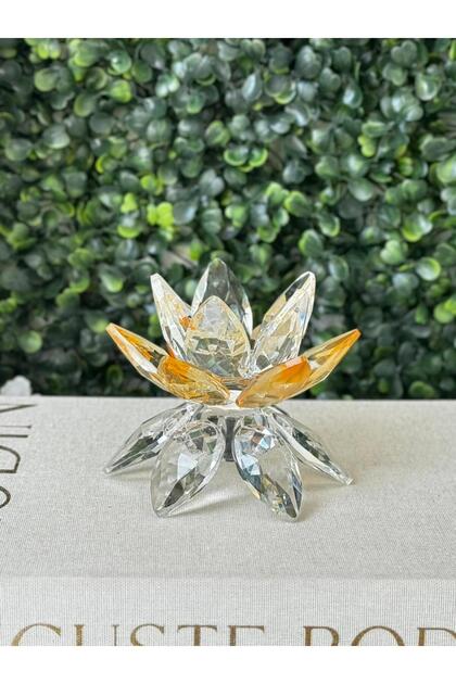 AYAKLI DEKORATİF NİLÜFER AMBER