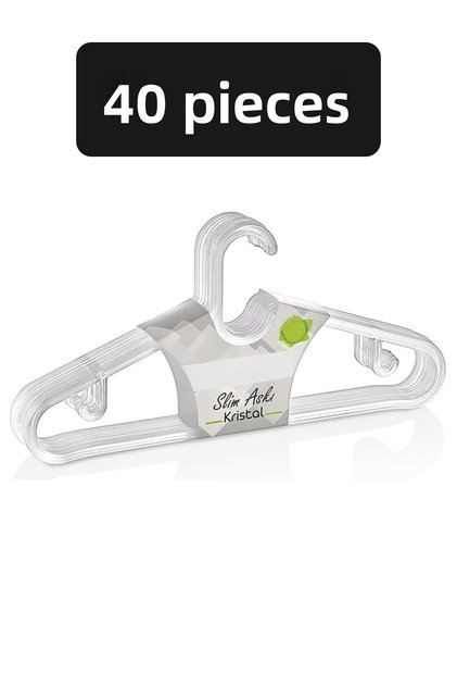 40Pcs Crystal Plastic Clothes Hanger Clothing Hanger Pants Hanger Skirt Hanger