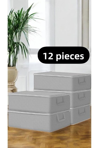 12 Pieces of Large Size under the Bed - Summer and Winter Storage Organizer Clothing Storage