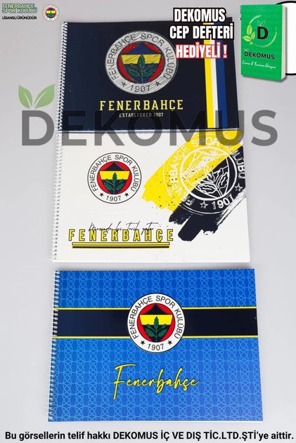 License-Protected Single Picture Notebook 17*24 cm 15 Sheets "Dekomus Pocket Notebook with Gift"