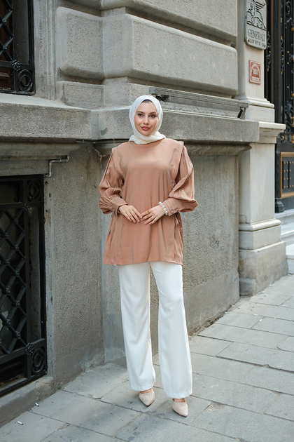 Women's Side-Tie Tunic Mink