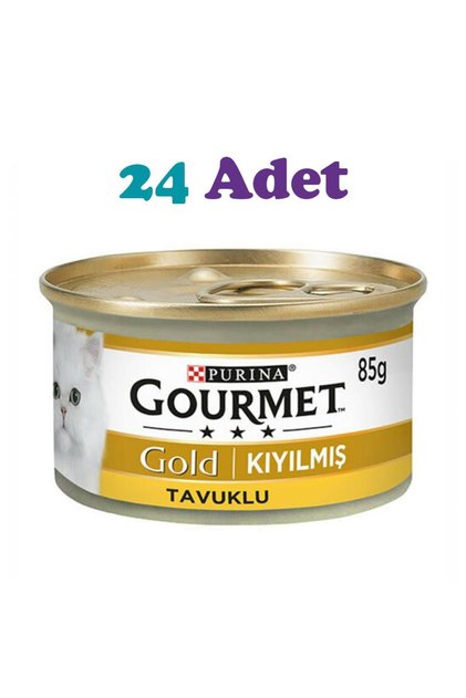 Gold Kıyılmış Tavuklu Kedi Konservesi 85g (24 Adet)