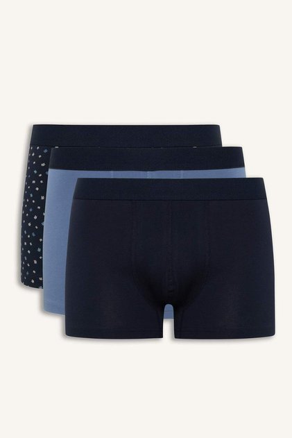 Regular Fit Çiçekli 3'lü Boxer E7210AX25SM