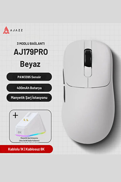 Ajazz Aj179 Pro Kablosuz 3 Mod8000Hz-26.000DPI Oyuncu Mouse