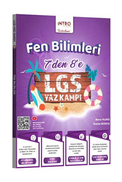 İntro Yayınları 7 Den 8 E Lgs Matematik Türkçe Fen Bilimleri Yaz