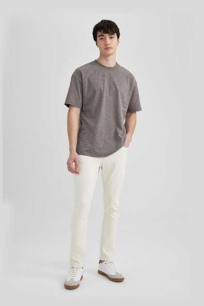 Carlo Skinny Fit Extra Narrow Fit Regular Waist Extra Narrow Leg Jean Trousers C6025Ax24Sm