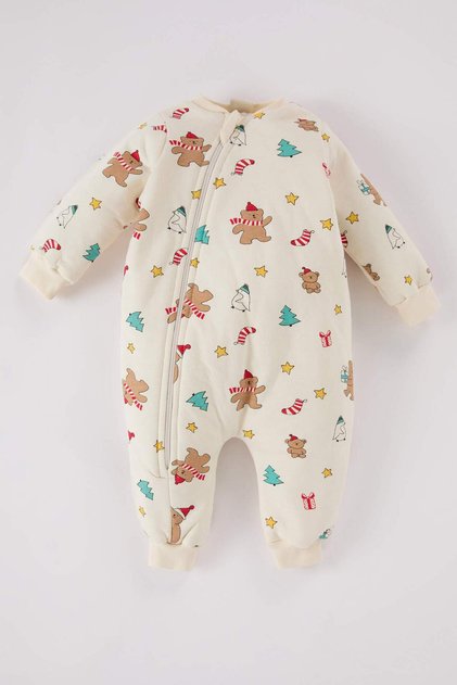Baby Boy Newborn 2.5 Tog Christmas Themed Zippered Long Sleeve Combed Cotton Sleeping Bag D6506A524Wn