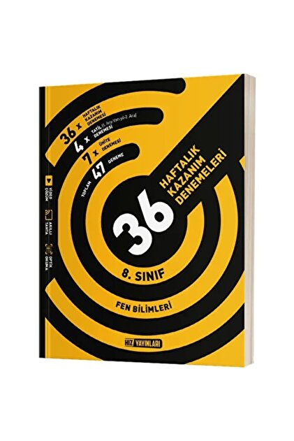 Hız Yayınları 8. Sınıf Türkçe 36 Haftalık Kazanım Denemeleri