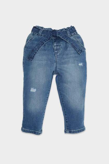 Paperbag Straight Leg Jeans Baby Girl D1532A524Au