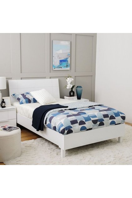 Brooklyn 120x200 Single Bed - White L224xW125xH100cm
