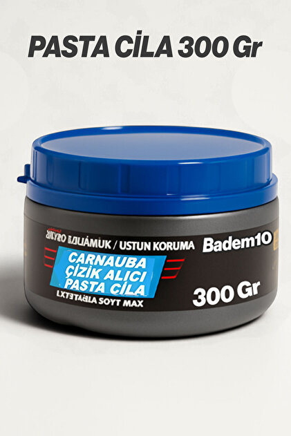 Badem10 Pasta Cila Polisaj Süngeri Seti + 300 Gr Cila 150 mm