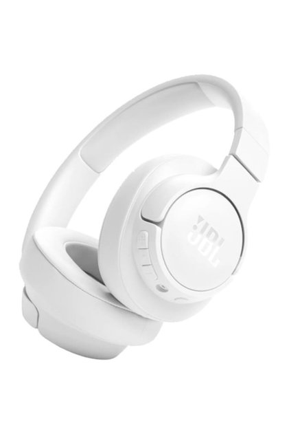 Casti audio wireless over-ear JBL Tune 720BT, sunet JBL Pure Bass, Bluetooth 5.3, conexiune multi-punct, asistent vocal, alb