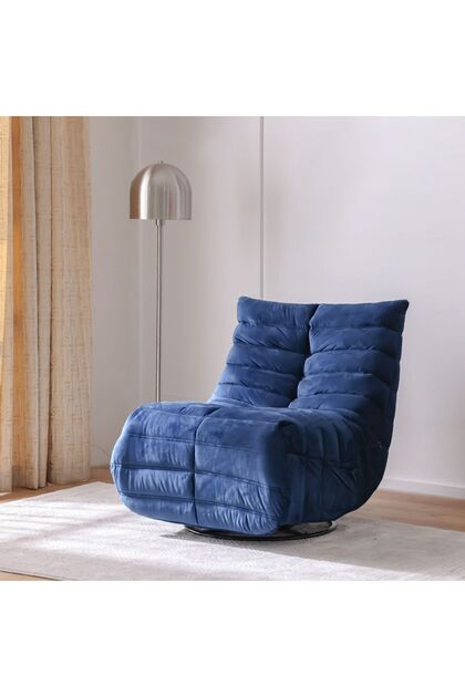 Britan 1 Seater Fabric Recliner - Charcoal Grey L84xW97.5xH90cm