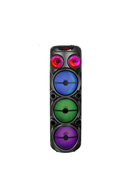 Sunix 80w Çift Mikrofonlu 12x2 Woofer Ledli Bluetooth Hoparlör Bts