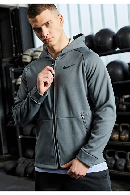 Nike Pro Therma-Fit Erkek Gri Antrenman Ceket NDD SPORT - Fiyatı