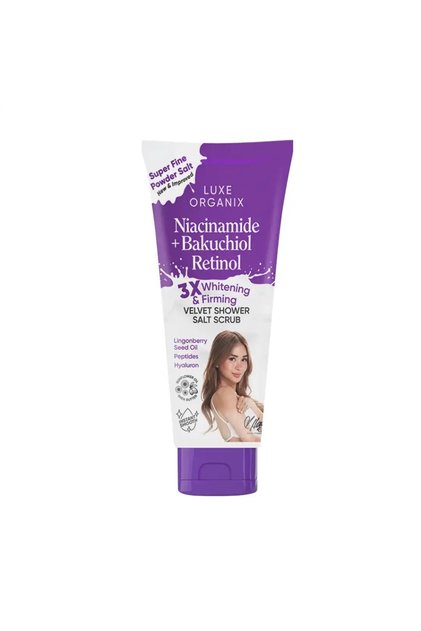 Niacinamide + Bakuchiol Retinol Velvet Shower Salt Scrub