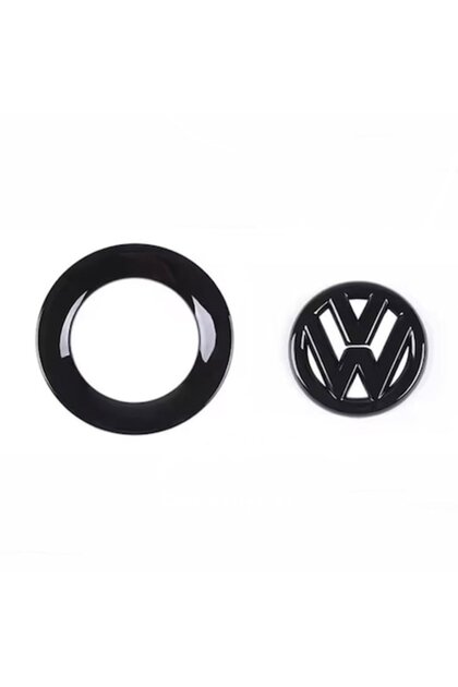 Емблема за волан на VW 40мм черна гланцова